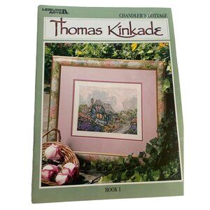 Leisure Arts Chandlers Cottage Thomas Kinkade Counted Cross-Stitch Pattern Book